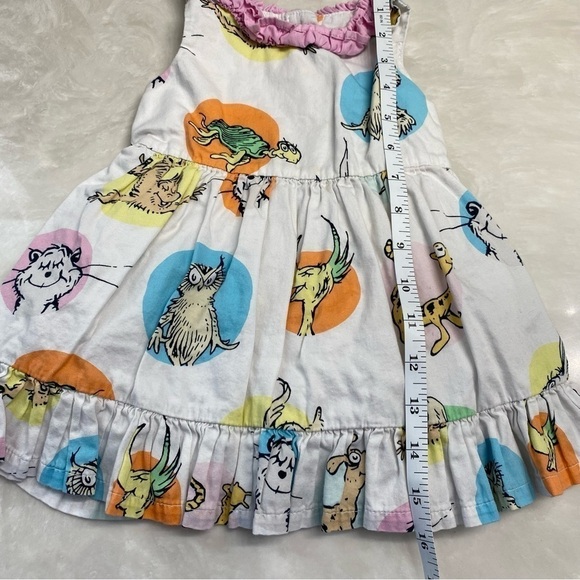 Dr. Seuss 18M Ruffle Dress Sleeveless 18 Months - Picture 9 of 14
